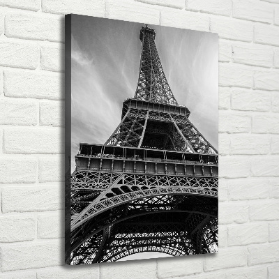 Quadro foto su tela verticale Torre Eiffel Parigi