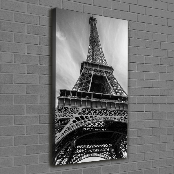 Quadro foto su tela verticale Torre Eiffel Parigi