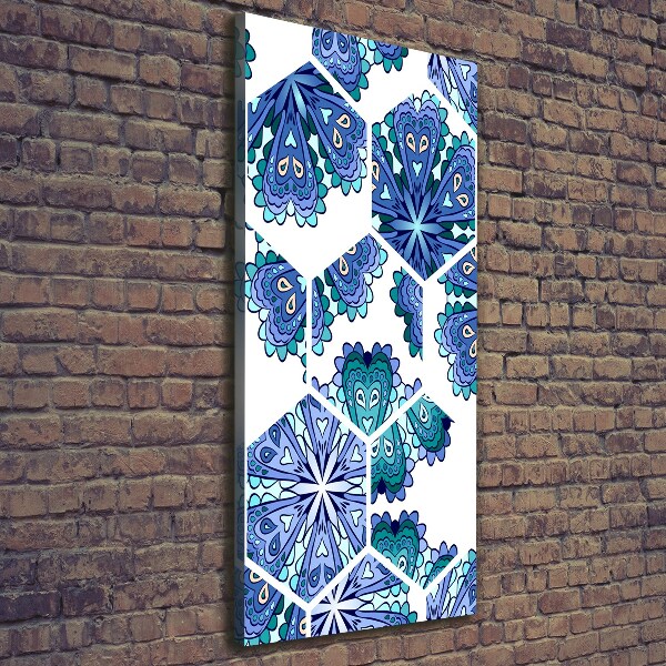 Quadro su tela canvas verticale Elementi del mandala