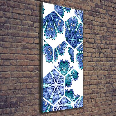 Quadro su tela canvas verticale Elementi del mandala