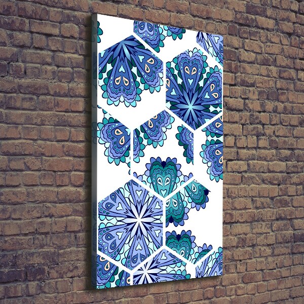 Quadro su tela canvas verticale Elementi del mandala