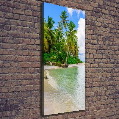 Quadro foto su tela verticale Spiaggia tropicale
