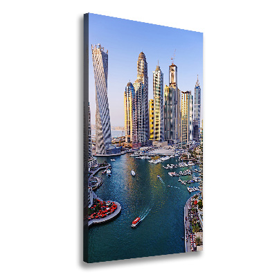 Quadro su tela canvas verticale Dubai Creek