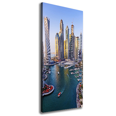 Quadro su tela canvas verticale Dubai Creek