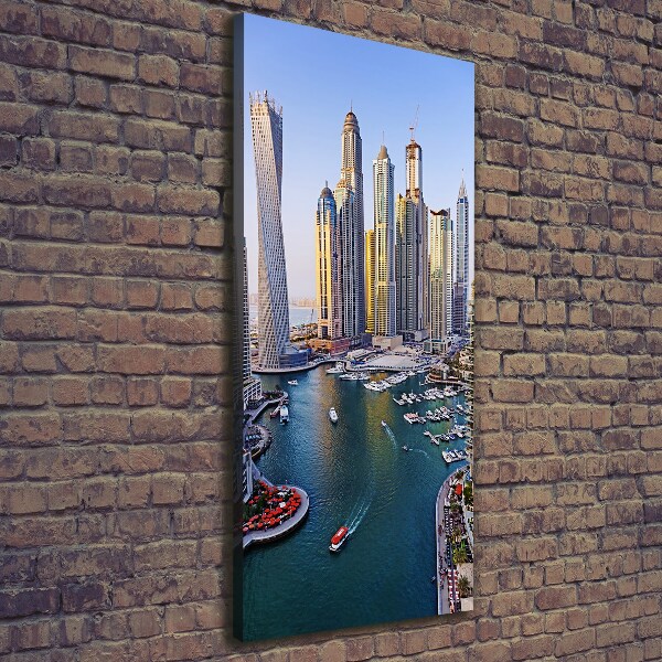 Quadro su tela canvas verticale Dubai Creek