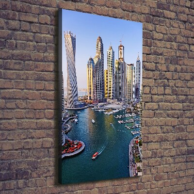 Quadro su tela canvas verticale Dubai Creek