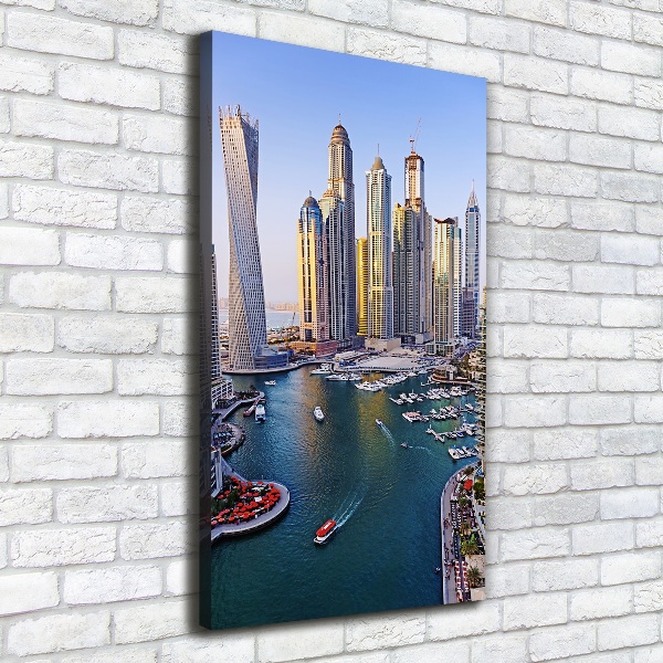 Quadro su tela canvas verticale Dubai Creek