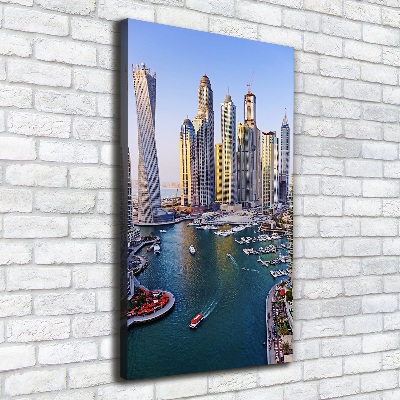 Quadro su tela canvas verticale Dubai Creek