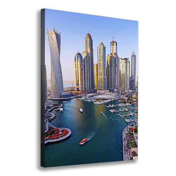 Quadro su tela canvas verticale Dubai Creek