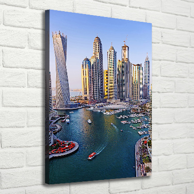 Quadro su tela canvas verticale Dubai Creek