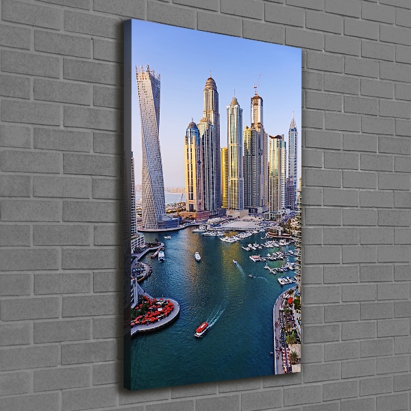 Quadro su tela canvas verticale Dubai Creek