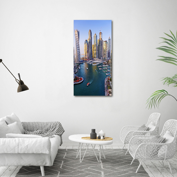 Quadro su tela canvas verticale Dubai Creek