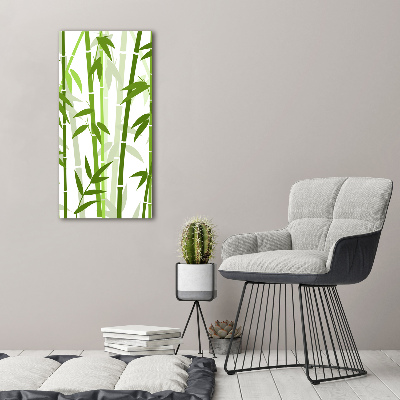 Quadro foto su tela verticale Bambù