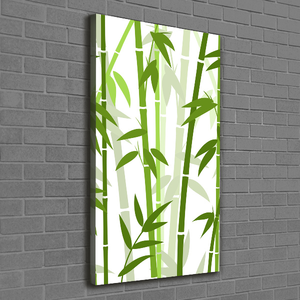Quadro foto su tela verticale Bambù