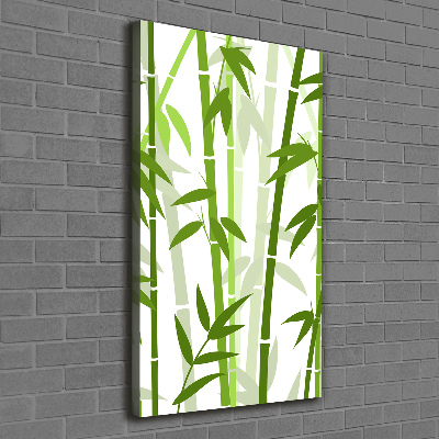 Quadro foto su tela verticale Bambù