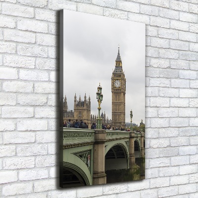 Quadro foto su tela verticale Big Ben di Londra