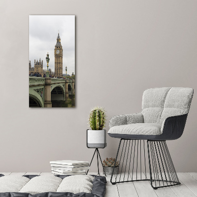 Quadro foto su tela verticale Big Ben di Londra