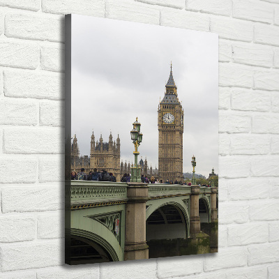 Quadro foto su tela verticale Big Ben di Londra