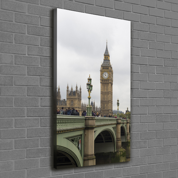 Quadro foto su tela verticale Big Ben di Londra
