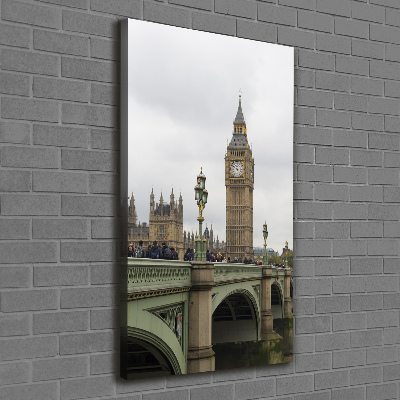 Quadro foto su tela verticale Big Ben di Londra