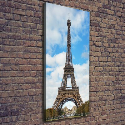 Quadro su tela canvas verticale Torre Eiffel Parigi