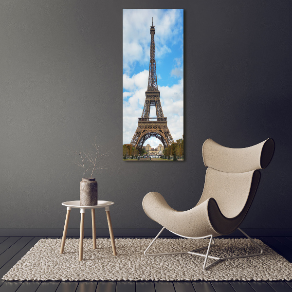 Quadro su tela canvas verticale Torre Eiffel Parigi