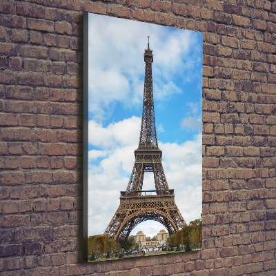 Quadro su tela canvas verticale Torre Eiffel Parigi