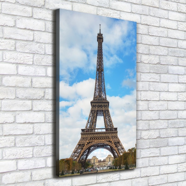Quadro su tela canvas verticale Torre Eiffel Parigi