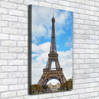 Quadro su tela canvas verticale Torre Eiffel Parigi