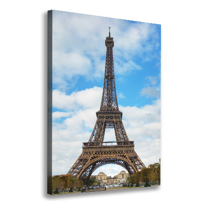 Quadro su tela canvas verticale Torre Eiffel Parigi