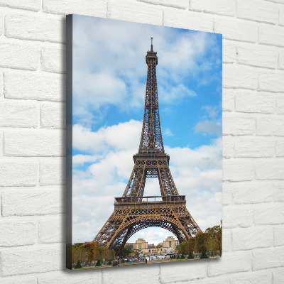 Quadro su tela canvas verticale Torre Eiffel Parigi