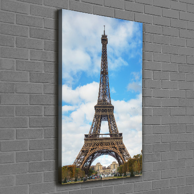 Quadro su tela canvas verticale Torre Eiffel Parigi
