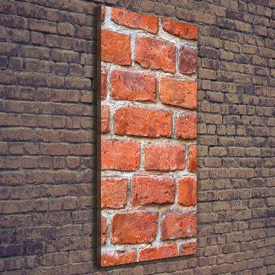 Stampa quadro su tela verticale Muro di mattoni