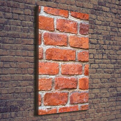 Stampa quadro su tela verticale Muro di mattoni