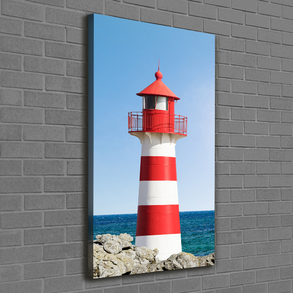 Quadro foto su tela verticale Faro