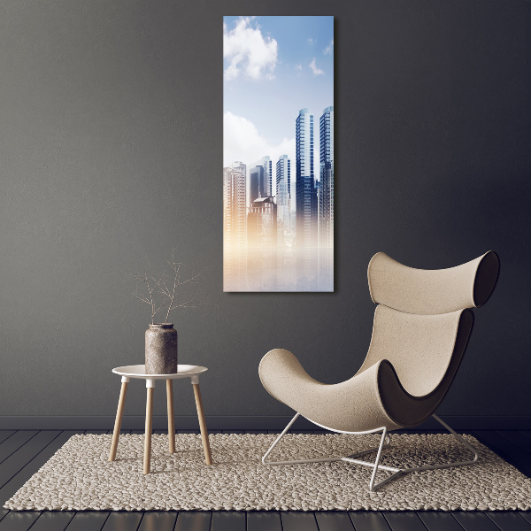 Quadro su tela canvas verticale Grattacieli
