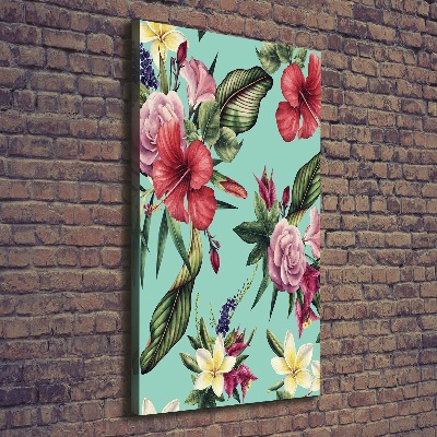 Quadro su tela canvas verticale Modello hawaiano