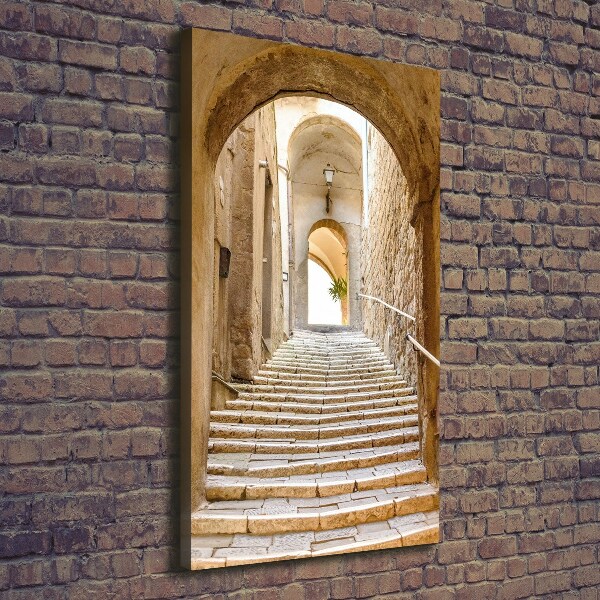 Quadro foto su tela verticale Strade strette