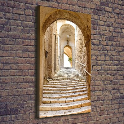 Quadro foto su tela verticale Strade strette