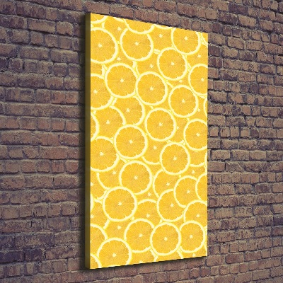 Stampa quadro su tela verticale Limoni