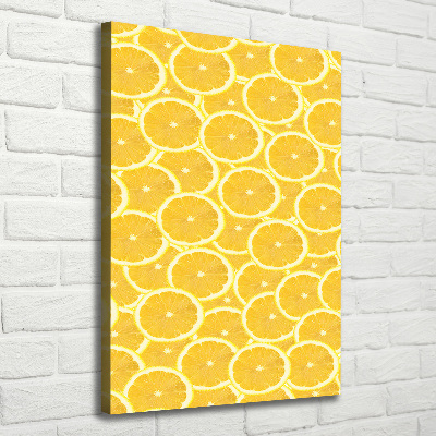 Stampa quadro su tela verticale Limoni