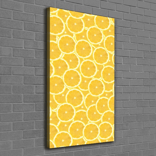 Stampa quadro su tela verticale Limoni