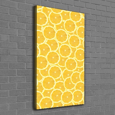 Stampa quadro su tela verticale Limoni
