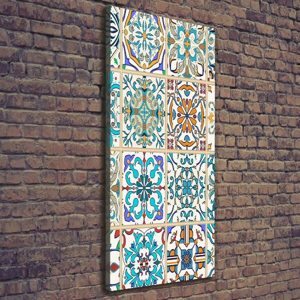 Quadro su tela canvas verticale Piastrelle in ceramica
