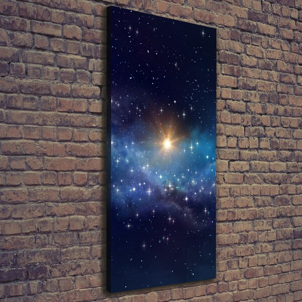 Quadro su tela canvas verticale Cielo stellato