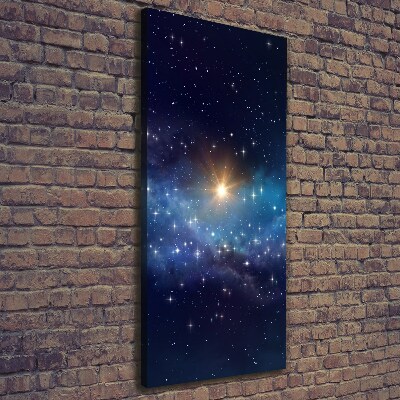 Quadro su tela canvas verticale Cielo stellato