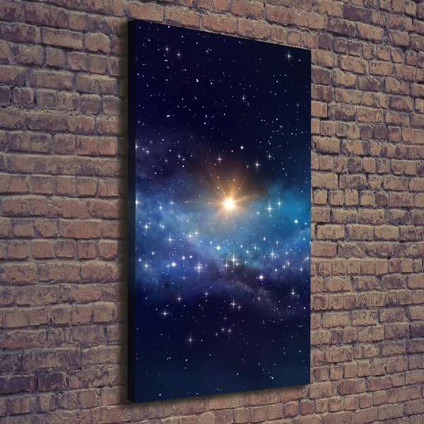 Quadro su tela canvas verticale Cielo stellato