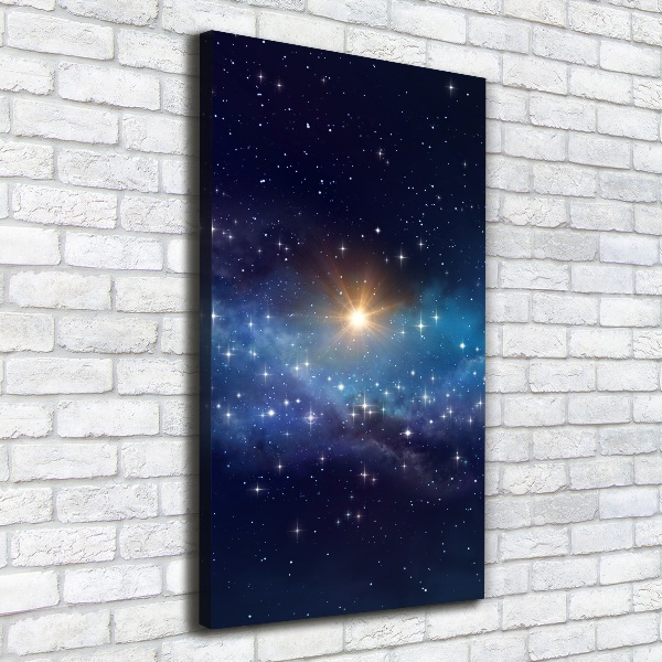 Quadro su tela canvas verticale Cielo stellato