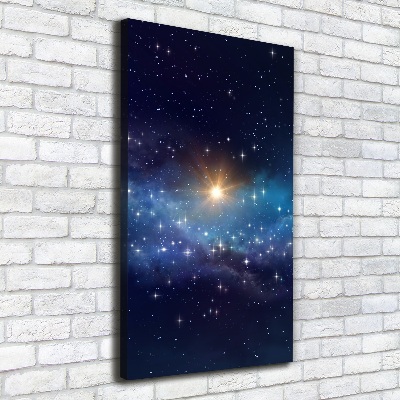Quadro su tela canvas verticale Cielo stellato