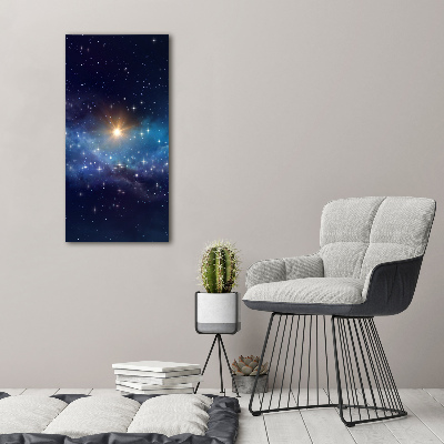 Quadro su tela canvas verticale Cielo stellato